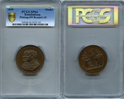 Brandenburg bronzed copper Specimen "300th Anniversary of the Reformation" Medal 1839 SP64 PCGS, Whiting-699, Marienburg-3845. 45mm. The busts of Joac...