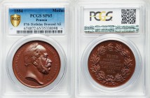 Prussia. Wilhelm I bronzed copper Specimen "87th Birthday" Medal 1884 SP65 PCGS, 40mm. WILHELM DEUTSCH. KAISER KOENIG VON PREUSSEN. Bust of Wilhelm I ...