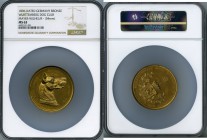Württemberg gilt bronze "1st Place in International Dog Show" Medal 1896 MS63 NGC, 54mm. 64.96gm. By Mayer & Wilhelm. WURTTEMB. DOGGEN-CLUB. Dog's hea...