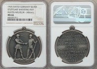 Stuttgart silver "Shooting" Medal 1925 MS66 NGC, 40mm. 24.95gm. By Mayer and Wilhelm. Edge: "SILBER" and "900" to either side of loop. Two shooters wi...