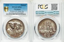 Weimar Republic silver Matte Specimen "400th Anniversary of Augsberg Confession" Medal 1930 SP63 PCGS, Kienast-411, Coll. Whiting-888. 36mm. By Karl G...