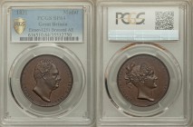 William IV bronzed copper Specimen "Coronation" Medal 1831 SP64 PCGS, Eimer-1251, BHM-1475, W-25. 39mm. By W. Wyon. Bust of William IV right / Diademe...