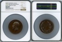 George V bronze "Royal Society of Arts, Manufactures, and Commerce" Medal 1910 MS66 Brown NGC, BHM-4004. 83.71gm. By B. Mackennel (after L.C. Wyon). E...