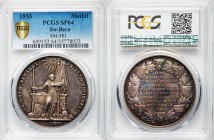 Bern. Canton silver Specimen "500th Anniversary of Joining the Swiss Confederacy" Medal 1853 SP64 PCGS, Schweizer Medaillen-581. 41.5mm. 36.71gm. By J...