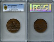 Confederation copper "Neuchatel-La Chaux-de-Fonds - Centennial of the Great Fire" Medal 1894 MS63 Brown PCGS, Martin-1.102. 51mm. 77.12gm. HONNEUR AU ...