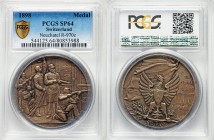 Confederation silver Specimen "Neuchatel Shooting Festival" Medal 1898 SP64 PCGS, R-970c, Martin-526. 45mm. By F. Landry. Eagle standing facing on bra...