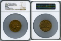 Confederation brass "400th Anniversary of Schaffhausen's Entry into Confederation" Medal 1901 MS65 NGC, Wurzb-6720. 43mm. 49.23gm. By Dammköhler (H Fr...