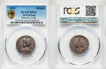 Confederation silver Specimen "Solothurn-Olten Shooting Festival" Medal 1905 SP64 PCGS, R-1128b. 23mm. By the Holy Freres. For the Cantonal Shooting F...