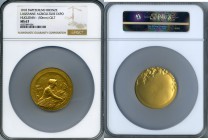 Confederation gilt bronze "Lausanne - Agriculture Exposition" Medal 1910 MS67 NGC, 50mm. By H. Huguenin. Edge: Plain. EXPOSITION SUISSE D'AGRICULTURE ...
