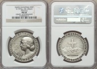 Confederation silver Matte "Pistole - Shooting" Medal ND (c. 1921) MS64 NGC, R-1976a. 35mm. By F. Wanger and Huguenin. For the Pistol Field Championsh...