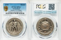 Confederation silver Matte Specimen "Shooting" Medal 1938 SP64 PCGS, R-1961, Martin-1133. 35.4mm. 17.3gm. Award for outstanding achievement in gunnery...