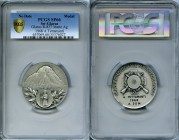 Confederation silver Matte Specimen "Glarus Shooting Festival" Medal 1968 SP66 PCGS, R-827. 55mm. 52.07gm. View of mountain / Target with crossed rifl...