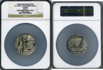 Confederation silvered copper Matte "Valais Shooting" Medal ND MS65 NGC, R-1547b. 50mm. By Huguenin. Awarded to Bernard Pignat. Housed in an oversized...