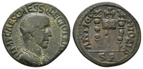 PISIDIA. Antioch. Trajanus Decius (249-251). Ae.
Obv: IMP CAES G MESS Q DECIO TR A.
Laureate, draped and cuirassed bust right.
Rev: ANTIOCH CE COL / S...