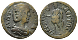 PHRYGIA. Hierapolis. Otacilia Severa (Augusta, 244-249). Ae.
Obv: M ΩT CЄBHPA.Diademed and draped bust right. Rev : ΙΕΡΑΠΟΛΕΙΤΩΝ Apollo standing left,...