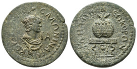 PAMPHYLIA. Side. Salonina (Augusta, 254-268).AE. Obv : ΚΟΡΝΗΛΙΑ ϹΑΛΩΝΙΝΑ ϹΕ, ΙΑ. 	diademed and draped bust of Salonina, right; below, eagle right with...