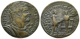 PHRYGIA. Hierapolis. Valerian I (253-260). Ae. Homonoia issue with Ephesus.
Obv: Α Κ Π Λ ΟΥΑΛЄΡΙΑΝΟϹ.
Laureate, draped and cuirassed bust right, weari...