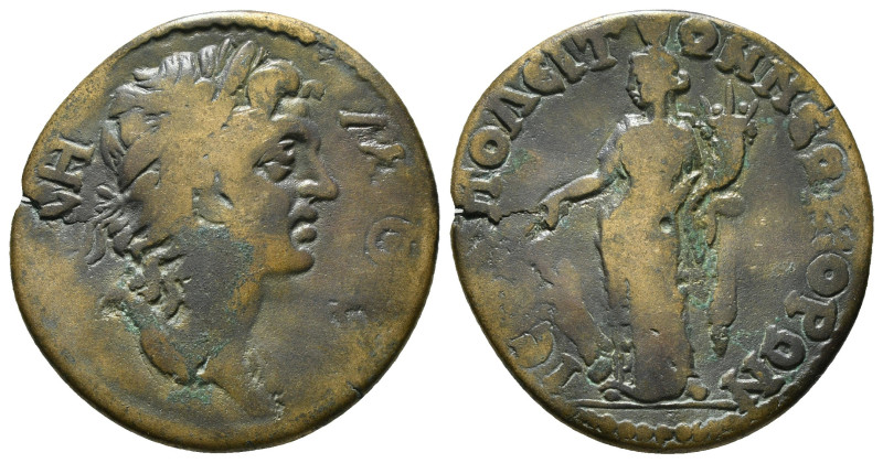 PHRYGIA. Hierapolis. Pseudo-autonomous. (3rd century AD). Ae.
Obv: ΔHMOC.
Laurea...