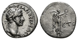 CAPPADOCIA. Caesarea. Hadrian (117-138). Hemidrachm. Dated RY 4 (119/20).
Obv: AYTO KAIC TPAI AΔPIANOC CЄBACT.
Laureate bust right, with slight draper...