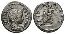 SEVERUS ALEXANDER (222-235). Denarius. Antioch.
Obv: IMP SEV ALEXAND AVG.
Laureate, draped and cuirassed bust right.
Rev: VICTORIA AVG.
Victory advanc...