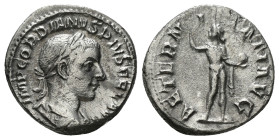GORDIAN III (238-244). Antoninianus. Rome.
Obv: IMP GORDIANVS PIVS FEL AVG.
Radiate, draped and cuirassed bust right.
Rev: AETERNITATI AVG.
Sol standi...