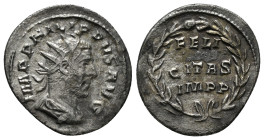 PHILIP I 'THE ARAB' (244-249). Antoninianus. Rome.
Obv: IMP PHILIPPVS AVG.
Radiate, draped and cuirassed bust right.
Rev: FELICITAS IMP P.
Legend in t...