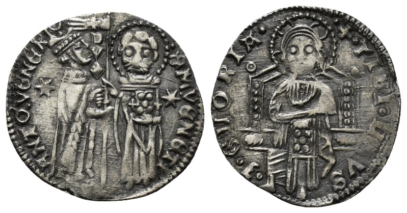 Medieval & World coins ITALY, Venice. 1300-1400 AR grosso Silver
1,79 g - 22,10 ...