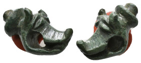 Antiquities 
A Roman bronze figurine of an wolf (?) head
17,34 g - 28,49 mm