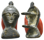 Face formed bronze figurine.
15,28 g - 35,41 mm