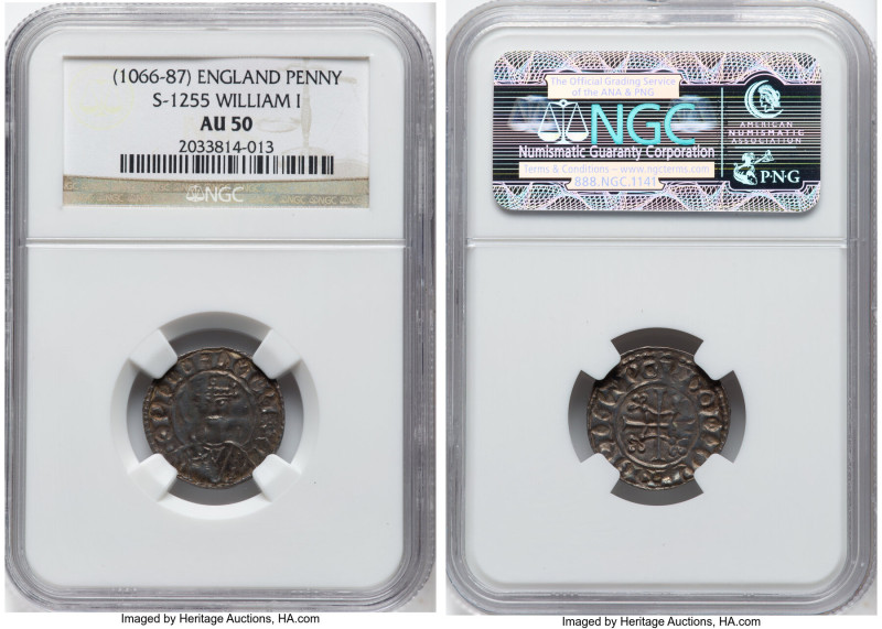 William I, the Conqueror Penny ND (1066-1087) AU50 NGC, S-1255. HID09801242017 ©...