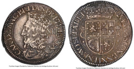 Charles I 12 Shilling ND (1637-1642) AU50 PCGS, S-5560. Third Coinage. Falconer's first issue. Best grade offered by PCGS for this centuries-old type....