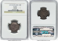 Charles II silver 1/8 Dollar 1676 VF30 NGC, S-5622. This radiant treasure is blanketed in a gorgeous cinereal shade accompanied by gentle evidence of ...