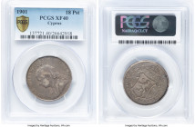 British Colony. Victoria 18 Piastres 1901 XF40 PCGS, KM7. HID09801242017 © 2024 Heritage Auctions | All Rights Reserved www.HA.com/TexasAuctioneerLice...