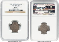 Francis & Mary 12 Penny Groat 1559 XF45 NGC, S-5448. Also known as a "Nonsunt". HID09801242017 © 2024 Heritage Auctions | All Rights Reserved www.HA.c...