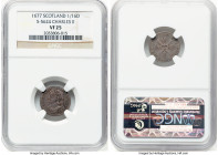 Charles II 1/16 Dollar 1677 VF25 NGC, Edinburgh mint, KM116, S-5624. HID09801242017 © 2024 Heritage Auctions | All Rights Reserved www.HA.com/TexasAuc...