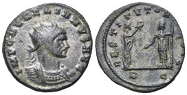 Aurelian (270-275). BI Antoninianus (3.65g, 22mm, 6h). Cyzicus, AD 273-274. IMP C AVRELIANVS AVG, radiate, draped and cuirassed bust to right. R/ REST...