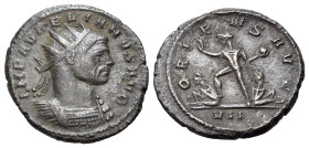 Aurelian (270-275). Radiate (21mm, 4,15g). Rome, 274. Radiate and cuirassed bust r. R/ Sol advancing l. raising r. hand and holding globe in l.; capti...