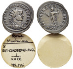 Maximianus (286-310). Radiate (25mm, 4.65g, 6h). Rome. Radiate, draped and cuirassed bust r. R/IOVI CONSERVAT AVGG, Jupiter standing l., holding thund...