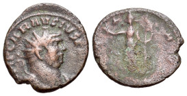 Carausius (287-293). Æ Antoninianus (21mm, 3.33g, 1h). London. Radiate cuirassed bust. R/ Pax standing holding branch and sceptre. RIC 101. Ex collect...