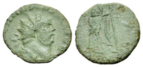 Carausius (287-293). Æ Antoninianus (16mm, 1.47g, 7h). London. Radiate cuirassed bust. R/ Pax standing holding branch and sceptre. RIC 101. Ex collect...