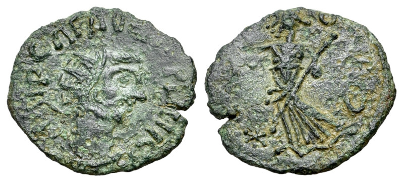 Carausius (287-293). Æ Antoninianus (19mm, 1.55g, 12h). Barbarous imitation of a...