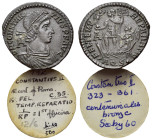 Constantius II (337-361). Æ Centenionalis (24mm, 5.34g, 12h). Aquileia. Pearl-diademed, draped, and cuirassed bust right, A to l. R/ FEL TEMP REPARATI...