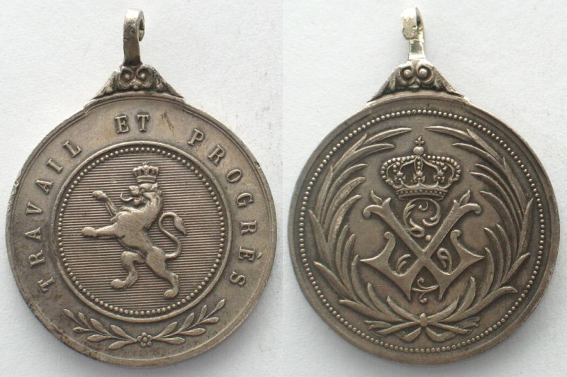 BELGIUM - ROYAL ORDER OF THE LION 1st type 1891-1951 Medal silver