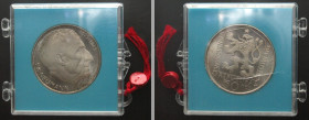 CZECHOSLOVAKIA. 50 Korun 1975, NEUMANN, silver, Proof, originally sealed