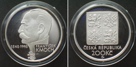 CZECH REPUBLIC. 200 Korun 1998, Frantisek Kmoch, silver Proof
