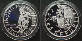 CZECH REPUBLIC. 200 Korun 1999, Academy of Fine Arts in Prague, silver Proof