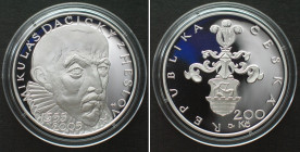 CZECH REPUBLIC. 200 Korun 2005, Mikulas Dacicky, silver Proof
