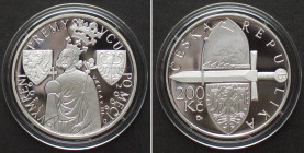 CZECH REPUBLIC. 200 Korun 2006, Death of Vaclav III, silver Proof