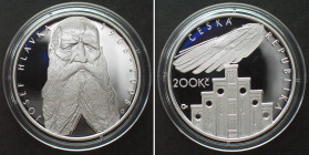 CZECH REPUBLIC. 200 Korun 2008, Josef Hlavka, silver Proof