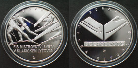 CZECH REPUBLIC. 200 Korun 2009, FIS Nordic Ski World Championship, silver Proof